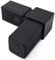 Design61 5 connettori (angolo destro) 90° per tubi quadrati, 30 x 30 x 2 mm