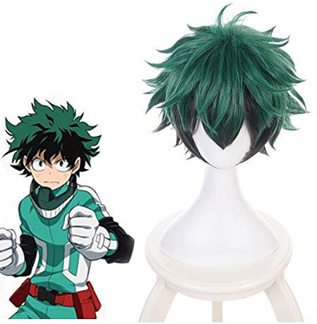 Mein Held Academia Izuku Midoriya Perücke Boku Kein Held Academia / Akademie Cosplay Haar Izuku Midoriya Deku Perücke Cosplay Perücke