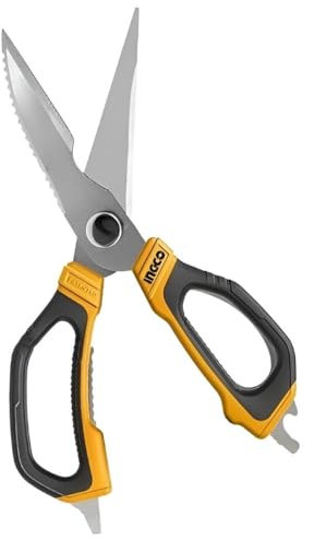 INGCO Hscrs822251 Forbice Multifunzione Cucina Forbici Multiuso Da Cucina Con Apribottiglie Apriscatole Schiaccianoci Descquamatore Trinciapollo