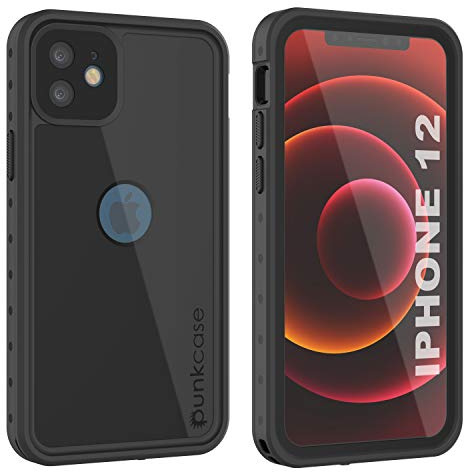 PunkCase Entworfen für iPhone 12, wasserdichte Hülle [StudStar-Serie] [Slim Fit] [IP68 Zertifiziert] [stoßfest] [schmutzdicht] [schneefest] 360° Ganzkörper-Schutzhülle für Apple iPhone 12 (6,1 Zoll)