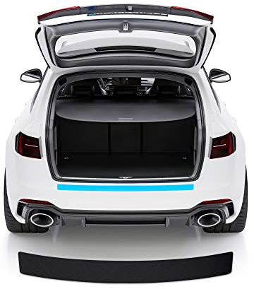 Blackshell® Basic Ladekantenschutz Folie kompatibel mit VW UP!/e-UP!/e-UP! | ab 2016 (Facelift) Matt Schwarz - passgenauer Stoßstangenschutz inkl. Profi Rakel für Folie