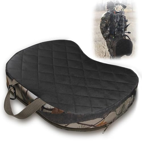 URMONA Tragbares Jagd-Sitzkissen, 29 x 39,9 x 7,1 cm, dickes, leichtes Outdoor-Kissen, wasserdicht, Schaumstoff, schmutzabweisend für Jagd, Camping, Stadion, Outdoor-Sport, Angeln