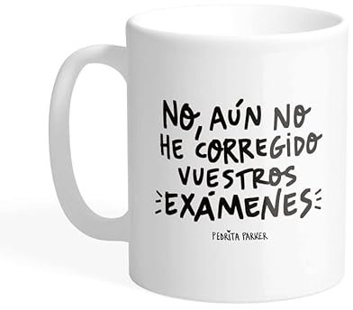 Pedrita Parker Taza Profesores - Taza café Corregir exámenes - Taza cerámica de 33cl