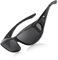 LVIOE Unisex Polarisiert Überzieh-Sonnenbrille, Fit Over Brille für Brillenträger UVA UVB Schutz