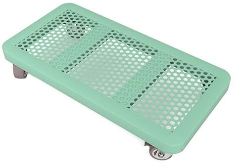 CPU-Halterung Mobiler PC-Tower-Ständer, rollender CPU-Ständer for unter dem Schreibtisch, Boden-CPU-Halter-Ständerwagen mit feststellbaren Rädern, for Zuhause, Büro (Color : Groen, Size : 500mm*250m