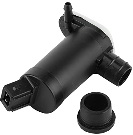 Aramox Pompe de Lave-glace Noire, Compatible avec Focus Mondeo Transit Granada, Pièce de Rechange Automobile, Référence OE 87AB17K624AB