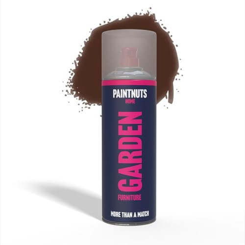 PaintNuts Garden Furniture Paint - RAL-8016 - MAHOGANY BROWN Gloss 400ml Spray Can