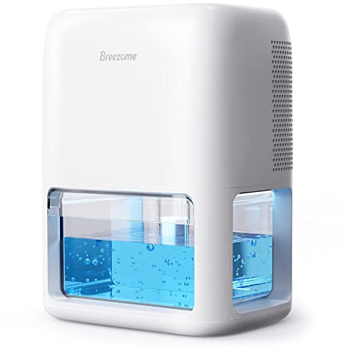 Dehumidifiers Breezome Dehumidifiers for Bedroom 500 ft² Home with 2 Modes 7 lights Ultraquiet Dehumidifier for Basement with Timer Autooff Auto Deforst Protection Small Dehumidifiers for Office RV