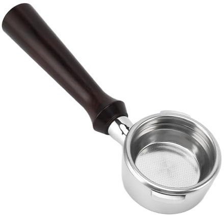 58mm senza fondo Portafiltro per Gaggia, 2 orecchie in acciaio inossidabile nudo senza fondo Portafiltro con cestello filtro, si adatta Gaggia Classic Evolution Espresso Deluxe Di più