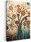 MuchoWow© Impression sur Toile Photo Peinture 40x60 cm Tableau Decoration Murale Chambre Salon Maison Deco Cuisine Arbre de vie - Hippie - Art - Arbre - Spirituel - Abstrait