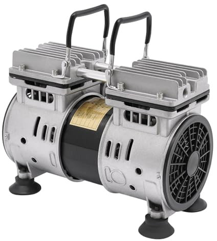GramStudio Pompe à Vide sans Huile, 220V 550W, Vitesse d'écoulement de l'air 120L/126.8Qt/Min, Max. Vide -93Kpa, Pompe à Vide pour au démoussage sous Vide et à l'adsorption sous Vide