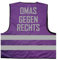 Omas gegen rechts Warnweste BZW. Signalweste mit reflektierendem Aufdruck - Größe L/XL, Lila