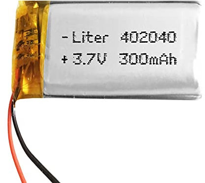 402040 Batterie 402040 LiPo 3,7 V 300 mAh 1,11 Wh 1S 5C Liter Energy Battery pour électronique rechargeable téléphone portable vidéo montre GPS - Non compatible avec radio contrôle 42 x 20 x 4 mm (300