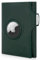 Portefeuille avec étui AirTag, Protection RFID, Compartiment pour Cartes - Portefeuille Slim Mixte - il Santo, Porte-Cartes, Compartiment pour jeton de Caddie - Porte-Monnaie, Vert