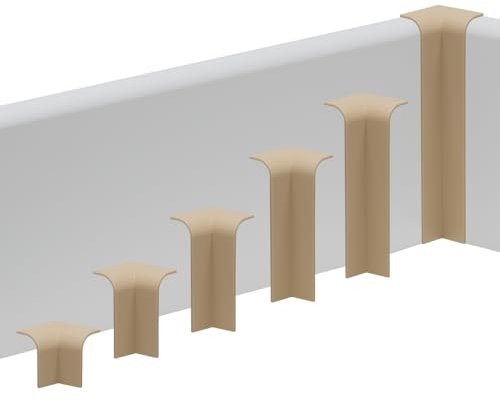 REESE Innenecke Eiche für Sockelleisten | 18 x 40 mm | passgenau | Profil München | Verbinder für Leisten | einfache Montage ohne Bohren