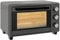 HOMCOM Mini Oven, 21L Countertop Electric Grill, Toaster Oven with Adjustable Temperature, Timer, Baking Tray and Wire Rack, 1400W, Grey