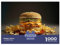 Hamburger-Puzzle mit 1000 Teilen, Puzzle für Erwachsene, Lernspiel, Herausforderungsspielzeug, 1000 Teile (75 x 50 cm)