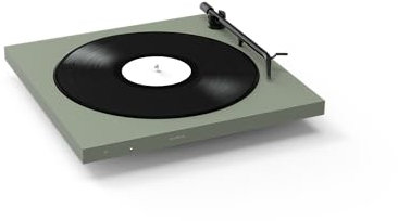Tone Factory Turntable, Minimalistischer Design Plattenspieler mit Bluetooth und eingebauter Phonovorstufe, Made in Europe (Grün)