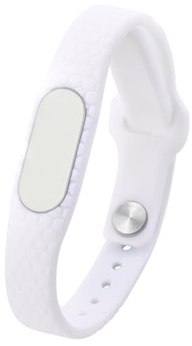 JewelryWe SOS Armband Silikon Personalisiert: Weiß Notfallarmband Edelstahl Silikonband verstellbar Gummi-Armbänder ID-Armbänder mit Gravur - individuelles Geschenk für Herren Damen