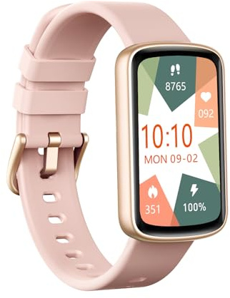 HUAKUA Smartwatch Damen 1.47 Zoll Touchscreen Fitness Tracker Schrittzähler Uhr mit Menstruationszyklus Pulsuhr SpO2 Messung Schlafüberwachung Sportuhr IP68 Wasserdicht für Android iOS Handy