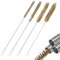 Lot de 4 brosses métalliques pour trous de perçage - 8 mm/10 mm/12 mm/15 mm - En laiton et acier inoxydable - Pour le nettoyage des tuyaux et des scories - Nettoyage efficace des trous de perçage