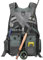 Gonex Angel Weste Herren verstellbare Arbeitsweste mit Mehreren Taschen für Angeln Fliegenfischen Outdoor Airsoft Jagd Angelausrüstung, Grau Schwarz