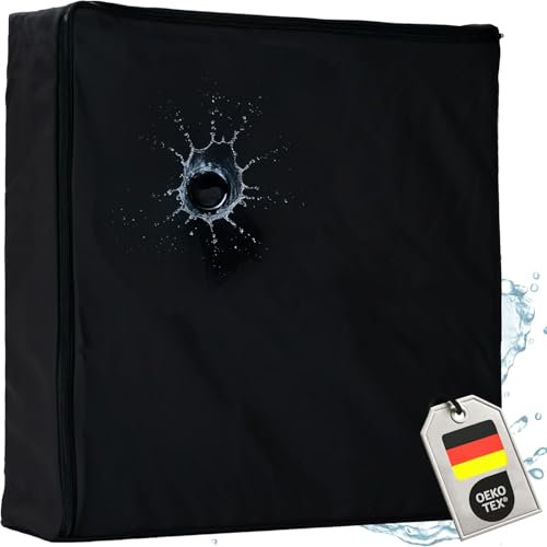 Supply24 since 2004 Orthopädisches Anti Dekubitus Viscoschaum Sitzkissen 40x40x10 cm – Made in Germany | Ergonomisch & druckentlastend | RG85 (mittel) | Waschbarer Outdoor-Bezug (90°C) in Schwarz