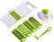 Taglia Verdure Multifunzione 5 In 1 & Taglia Verdure A Spirale,5 Lame Regolabili In Acciaio Inossidabile,Affetta Verdure Manuale,Taglia Verdure Manuale,Per Aglio, Cavolo, Carote