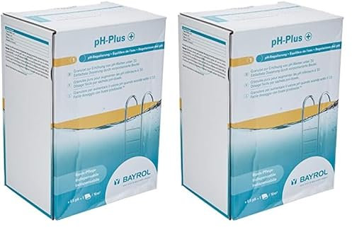 BAYROL pH-Plus Granulat 1,5 kg zur -Wert-Korrektur - sehr einfache Dosierung - 3 x 500 g Dosierbeutel - leichtlöslich - pH-Regulierung, Weiß (Packung mit 2)