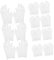 Zerodeko 12 Paare Baumwollhandschuhe mit Fingern Handbefeuchtung Befeuchten Atmungsaktiv Schlafen Angebot Nachthandschuhe für trockene Hände Spa-Handschuhe für trockene Hände Baumwolle Weiß