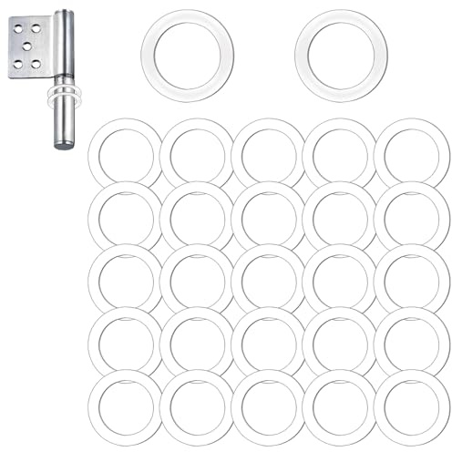 iwontalersy 60 Pièces Rondelle Plastique,Rondelles Nylon,Rondelles En Plastique Pour Portes De Chambre 15 * 10 * 1mm