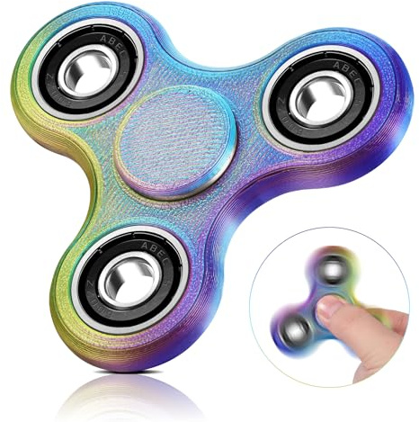 SCIONE 3D Gedruckter Fidget Spinner Set – langlebige Drehspielzeuge | Stress- & Angstlinderung Finger Spinner für alle Altersgruppen | Glatte ADHS-Sensory Toys für Bessere Konzentration