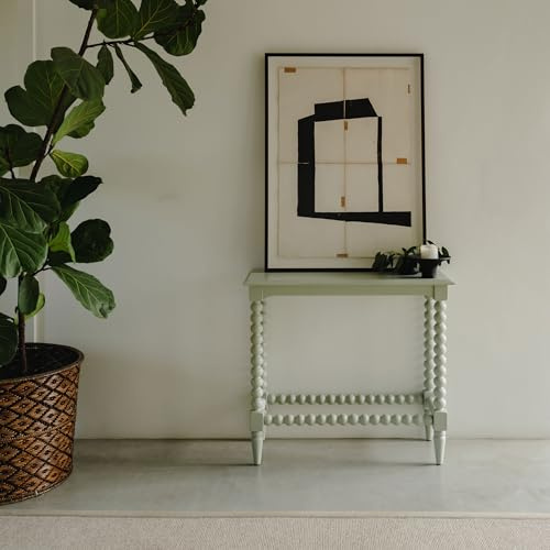 Cromwell Console Table | Hallway Slimline Bobbin Design Display Console Table | Choice of Colour and Size | Cromwell Bedroom Living Dining Hallway Furniture (Pale Olive, small)