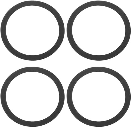 sourcing map Black 6.5 Inch EVA Foam Speaker Edge Surround Rings Replacement Parts for Speaker Repair or DIY 4 Pcs