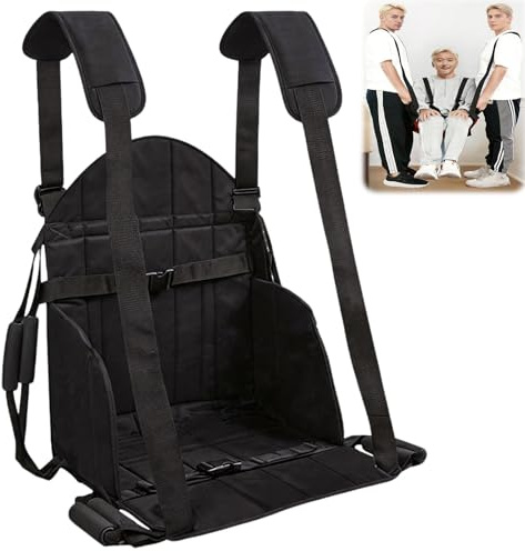 BRGD Bandoulière de Transfert, Sangle de Transfert avec Découpe pour Coussin D'assise pour Personnes Handicapées, Personnes Âgées, Seniors, Personnes Blessées