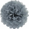 Creativery 10 Papier Pompons 35cm NEU (hell Silber/grau 012H) // Pompoms Bommel Kugel Seidenpapier Pom Pom Deko Hängedeko Raumdeko Blumen Pompon