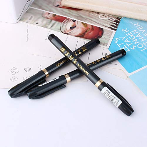 3 stücke Künstler Kalligraphie Stift, Chinesische Japanische Kalligraphie Pinsel Ink Pen Schriftzug Pens Marker Schreiben Zeichnung Werkzeug Handwerk