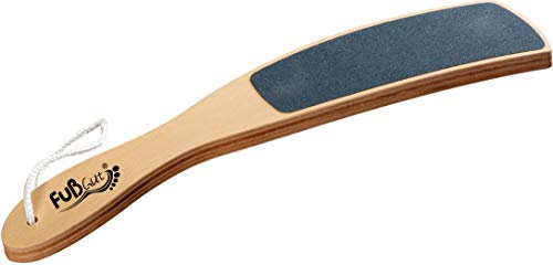 FussGut - Pedibow Hornhaut Feile in gebogener Form aus Buchenholz - Körnung 240/80