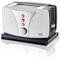 KHG Toaster TO-802WS | Toaster 2 Scheiben Weiß 800 W | mit Brötchenaufsatz, 6 Bräunungsstufen mit Bräunungskontrolle, Krümelfach, Auftau- und Aufwärmfunktion