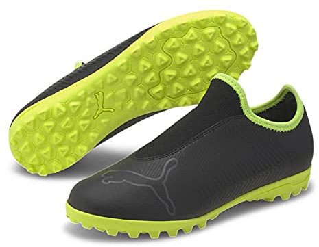 Puma Kids Junior Finesse Astro Turf Football Boots Black/FluYellow 5.5 (38.5)