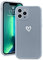 Micoden Kompatibel mit iPhone 13 Pro Hulle Mädchen Niedlich Graffiti Love Heart Herz Muster Handyhulle Anti-Gelb Weich Silikon Bumper Case Kameraschutz Stoßfeste Schutzhülle,Grau
