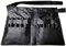 Sharplace Make-up Pinsel Tasche mit Gürtel Strap Kosmetik Makeup Brush Organizer PU-Leder Tasche Professionelle Makeup Artist Werkzeugtasche (Nur Kosmetiktasche, Make-up-Pinsel Nicht)