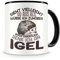 Samunshi® Igel Tasse mit Spruch Sieht vielleicht so aus Igel Geschenk für Igel Fans Kaffeetasse Lustige Tassen zum Geburtstag 300ml
