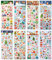 8 Blätter 3D Weihnachtssticker Aufkleber Weihnachten Sticker für Kinder Weihnachtsaufkleber Selbstklebend Weihnachtsmann Weihnachtsbaum für DIY Scrapbooking Basteln Geschenke Party Deko Mitgebsel