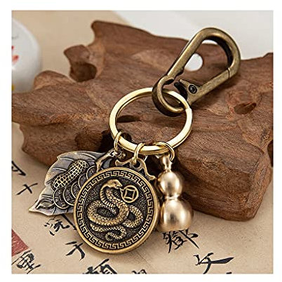 Schlüsselanhänger Ringe zum Basteln Schlüsselanhänger Messing Schlüsselanhänger Sternzeichen Schlüsselanhänger Zubehör Schlüsselanhänger für Schlüsselanhänger (Metallic FF)