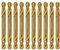 Kobalt-Bohrer-Set 4,0 mm Double End HSS Co M35 Stubby Body Drill Stahl Metall Eisen-10Pcs