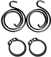Door Handle Springs Replacement Repair Kit 2pcs 2.5 Turn Spring Coil Plus 2pcs Circlips | Use Circlip Pliers to Replace Coil Springs Door Lock Installation