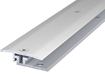 (23,41EUR/m) | Prinz LPS Design Übergangsprofil | 27 x 1700 mm | Silber eloxiert | Für Belagstärken von 3,5-8,5 mm | Flaches Design ohne Zierrillen |