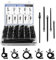 OBEST 150 Stück Auto Kabelbaum Clips,nylon kunststoff autoclip,kabelbinder set Universelle Kabelbaum Routing Clip,befestigungsclips auto,loch clips,kfz kabelbefestigung