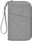 FINTIE Reisepass Tasche Familie Reiseorganizer, Wasserdicht Reisepasshülle Ausweistasche Dokumentee mit RFID Blockier für Damen und Herren, Grau
